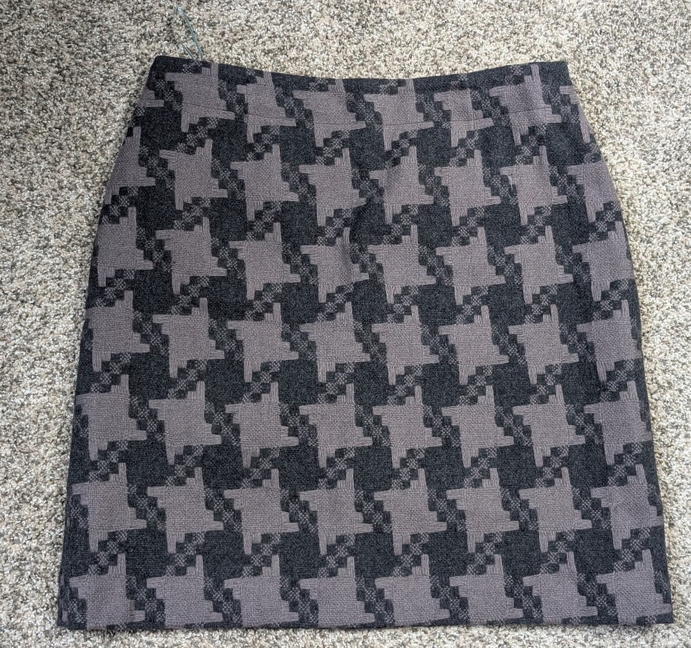 NWOT Boden Women's Tweed Patterned Wool Blend Pencil Knee Length Skirt,US Sz 10L